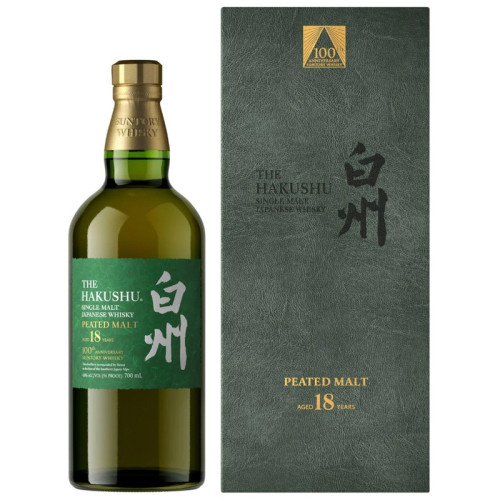 HAKUSHU 100TH ANNIVERSARY LIMITED EDITION 18 YEAR WHISKEY BOTTLE 1x70CL