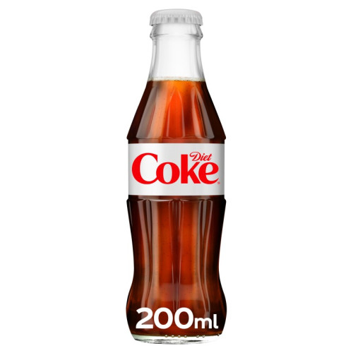 DIET COKE SUGAR FREE BOTTLE 1x24x200ML