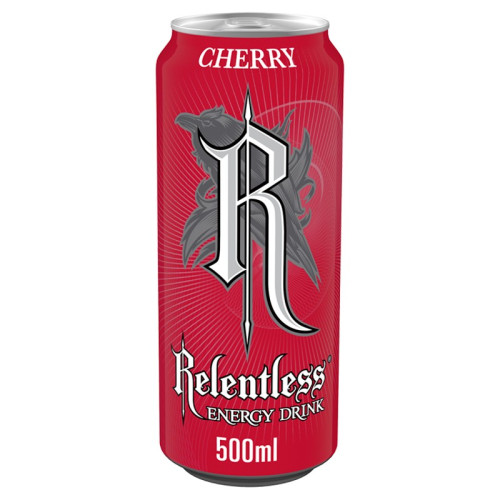 RELENTLESS CHERRY CAN 1x12x500ML PMP &Acirc;&pound;1