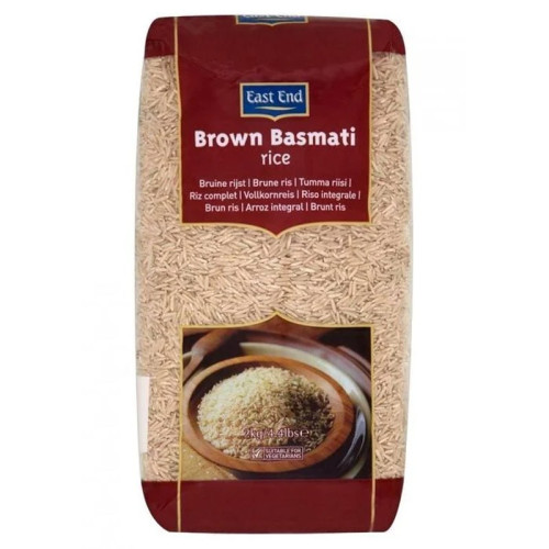EAST END BROWN BASMATI RICE B PACK 1x8x1KG