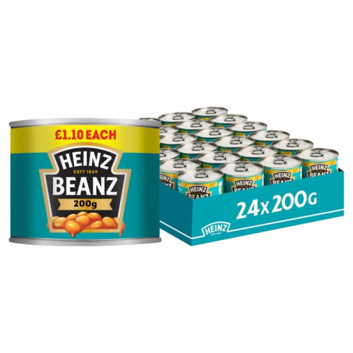 HEINZ BAKED BEANS 1x24x200G PMP &Acirc;&pound;1.10