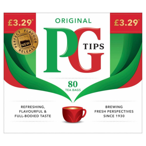 PG TIPS TEA BAGS 1x6x80s PMP &Acirc;&pound;3.29