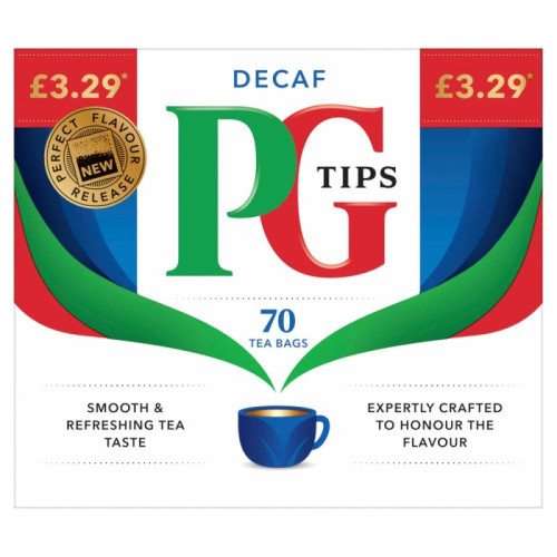 PG TIPS DECAF TEA BAGS 1x6x70s PMP &Acirc;&pound;3.29