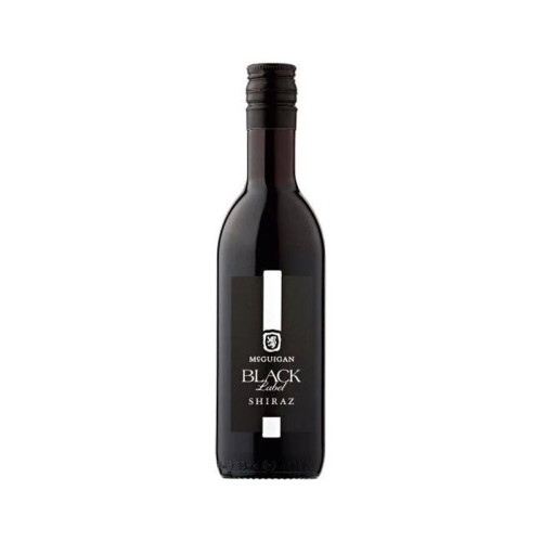 MCGUIGAN BLACK LABEL SHIRAZ RED WINE BOTTLE 1x12x18.7CL