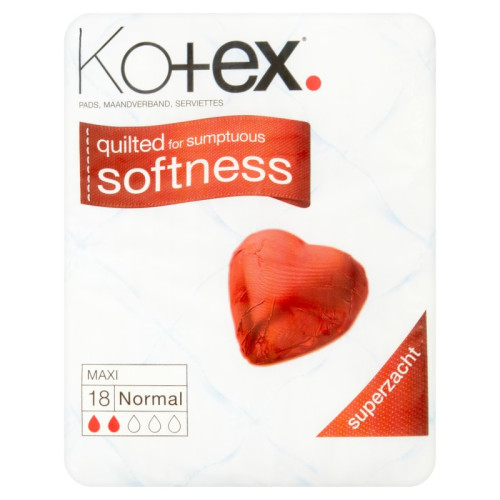 KOTEX MAXI NORMAL SANITARY TOWELS 1x6x18s