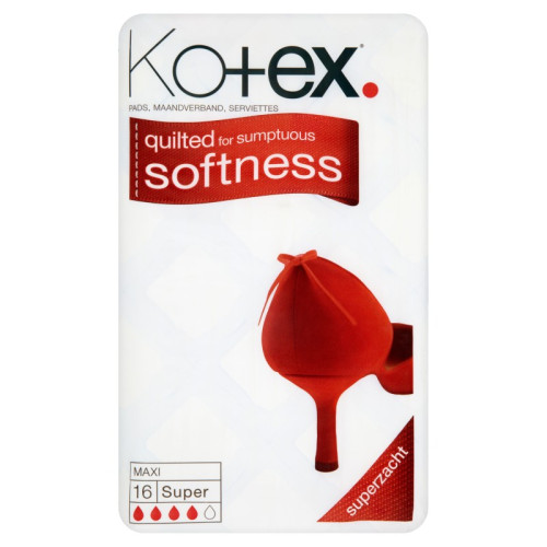 KOTEX MAXI SUPER SANITARY TOWELS 1x5x16s