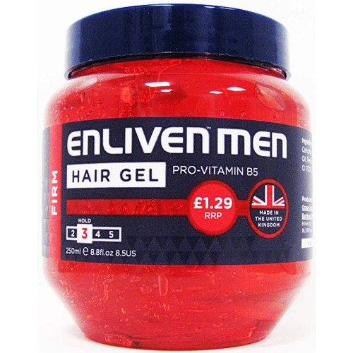 ENLIVEN FIRM RED HAIR GEL 1x6x250ML PMP &Acirc;&pound;1.29