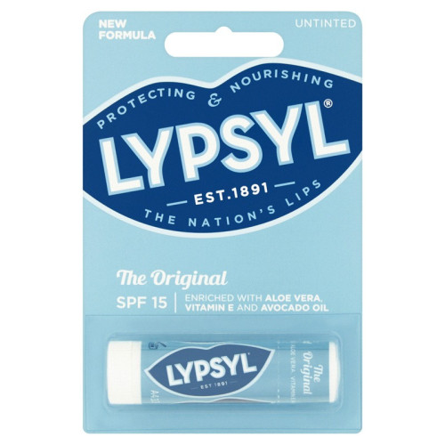 LYPSYL THE ORIGINAL SPF 15 LIP BALM HANGING CARD 1x10xSGL