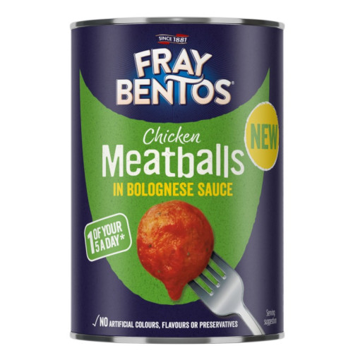 FRAY BENTOS CHICKEN MEATBALLS IN BOLOGNESE SAUCE 1x6x380G