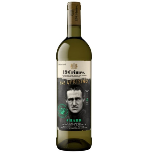 19 CRIMES UPRISING CHARDONNAY WHITE WINE BOTTLE 6x75CL