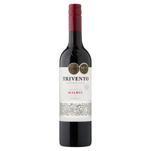 TRIVENTO RESERVE MALBEC RED WINE BOTTLE 1x75CL PMP &Acirc;&pound;8.99