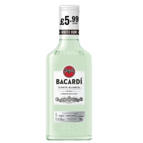 BACARDI ORIGINAL WHITE RUM BOTTLE 12x20CL PMP &Acirc;&pound;7.29