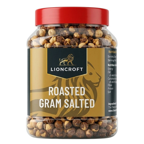 LIONCROFT ROASTED & SALTED CHANNA WITH SKIN JARS 24x300G