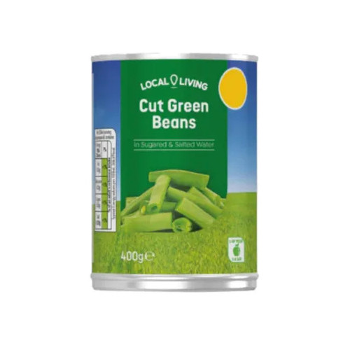 LOCAL LIVING CUT GREEN BEANS 1x12x400G PMP &Acirc;&pound;0.89
