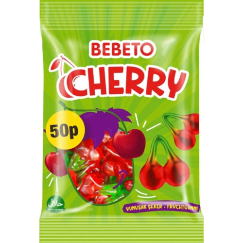 BEBETO CHERRY SWEETS 1x20x70G PMP &Acirc;&pound;0.5