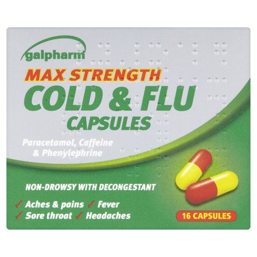 GALPHARM MAX COLD & FLU CAPSULES 1x10x16s
