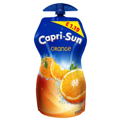 CAPRI-SUN ORANGE POUCH 1x15x330ML PMP &Acirc;&pound;1.19