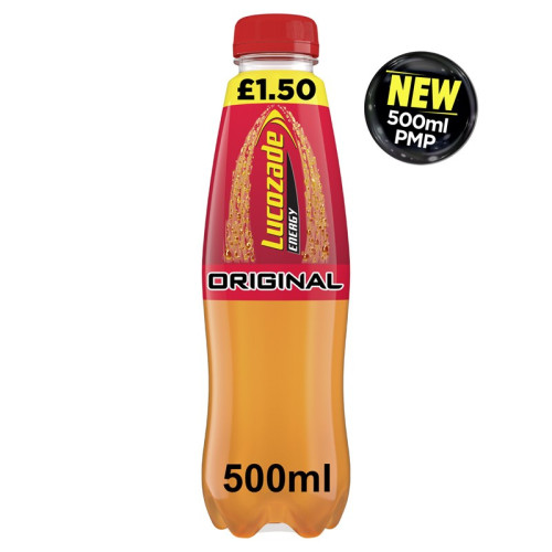 LUCOZADE ENERGY ORIGINAL BOTTLE 1x24x500ML PMP &Acirc;&pound;1.5