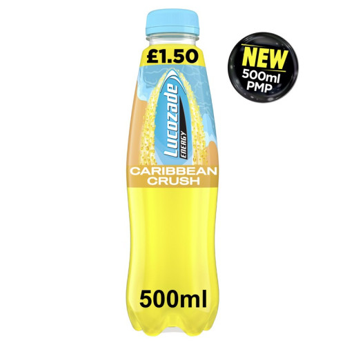 LUCOZADE ENERGY CARRIBEAN BURST BOTTLE 1x12x500ML PMP &Acirc;&pound;1.5