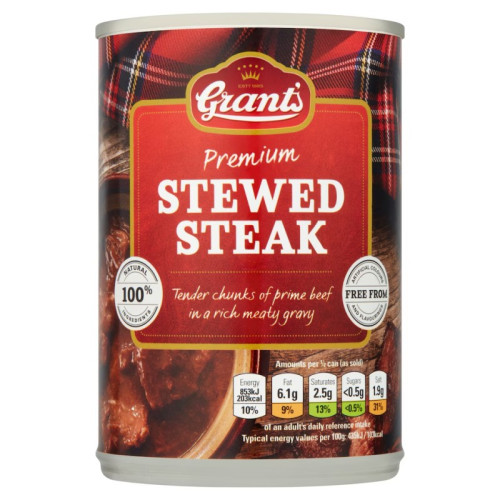 GRANTS PREMIUM STEWED STEAK 1x6x392G