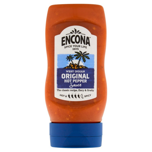 ENCONA WEST INDIAN ORIGNAL HOT PEPPER SAUCE SQUEEZY 1x6x285ML PMP &Acirc;&pound;1.5