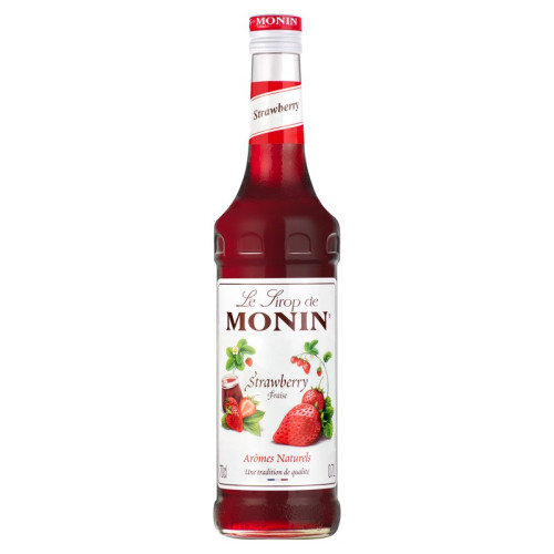 MONIN SYRUP STRAWBERRY BOTTLE 6x1L