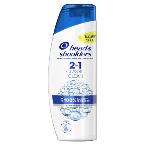 HEAD & SHOULDERS 2 IN 1 CLASSIC SHAMPOO & CONDITIONER 1x6x250ML PMP &Acirc;&pound;2.99