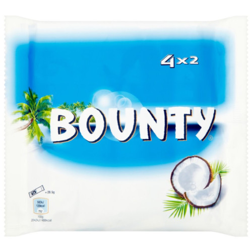 BOUNTY COCONUT MILK CHOCOLATE BAR MULTIPACK 1x12x228G