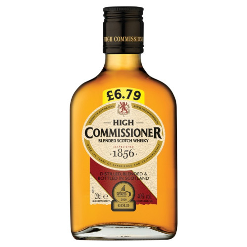 HIGH COMMISSIONER BLENDED WHISKY BOTTLE 1x20CL PMP &Acirc;&pound;6.79