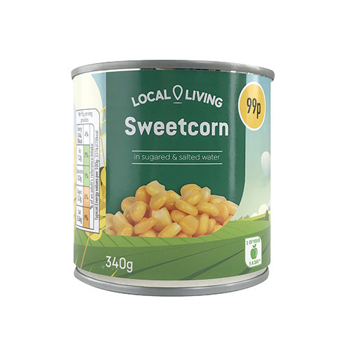 LOCAL LIVING SWEETCORN 1x12x240G PMP &Acirc;&pound;0.99