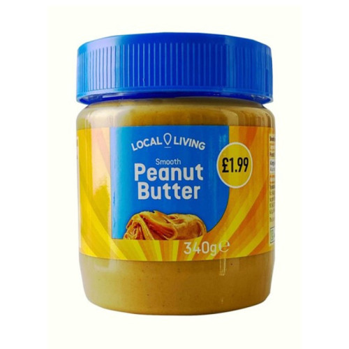 LOCAL LIVING SMOOTH PEANUT BUTTER 1x6x340G PMP &Acirc;&pound;1.99