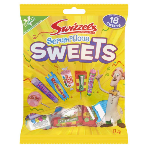 SWIZZELS SCRUMPTIOUS SWEET SWEETS 1x12x134G PMP &Acirc;&pound;1.25