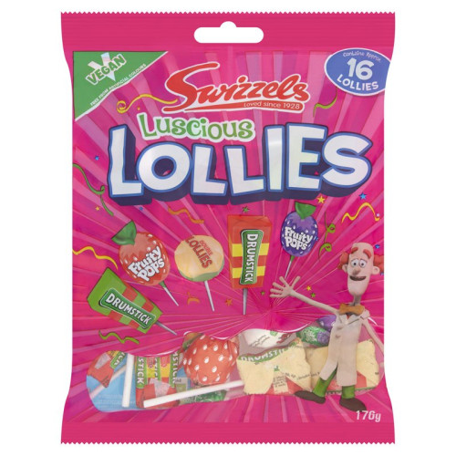 SWIZZELS LUSCIOUS LOLLIPOP BAG 1x12x132G PMP &Acirc;&pound;1.25