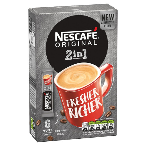 NESCAFE 2 IN 1 ORIGNAL INSTANT COFFEE 1x11x10s PMP &Acirc;&pound;1