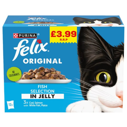 FELIX MIXED SELECTION FISH CAT FOOD 1x4x85G PMP &Acirc;&pound;3.99