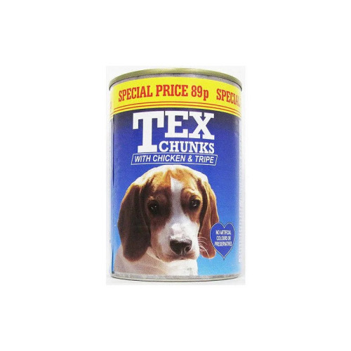 TEX CHUNKS CHICKEN & TRIPE DOG FOOD 1x12x400G PMP &Acirc;&pound;0.89