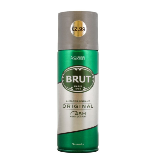 BRUT ORIGINAL ANTI PERSPIRANT 1x6x200ML PMP &Acirc;&pound;2.99