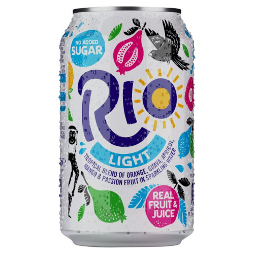 RIO LIGHT TROPICAL CAN 1x24x330ML PMP &Acirc;&pound;0.85