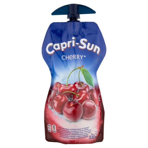 CAPRI-SUN CHERRY POUCH 1x15x330ML PMP &Acirc;&pound;1.19