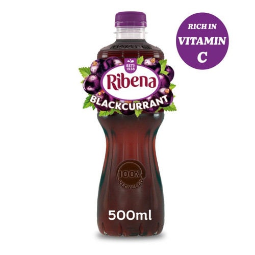 RIBENA BLACKCURRANT BOTTLE 1x12x500ML PMP &Acirc;&pound;1