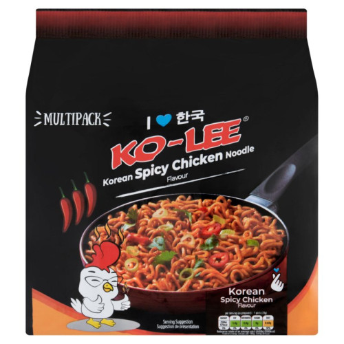 KO-LEE KOREAN SPICY NOODLES 4 PACK 1x6x70G