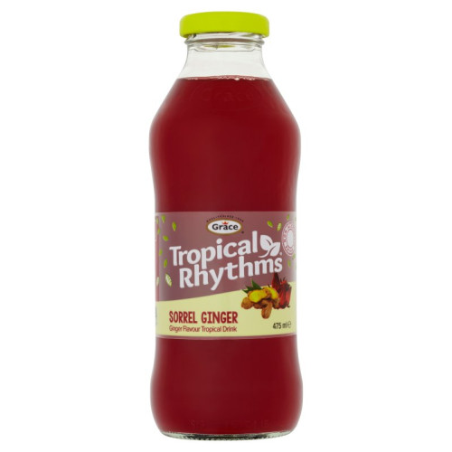 GRACE TROPICAL RHYTHMS SORREL GINGER BOTTLE 1x12x475ML PMP &Acirc;&pound;1.79