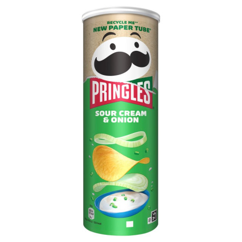 PRINGLES SOUR CREAM & ONION CRISPS 1x6x165G PMP &Acirc;&pound;2.99
