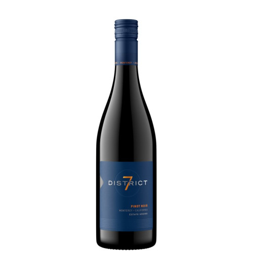 DISTRICT 7 PINOT NOIR RED WINE BOTTLE 6x75CL