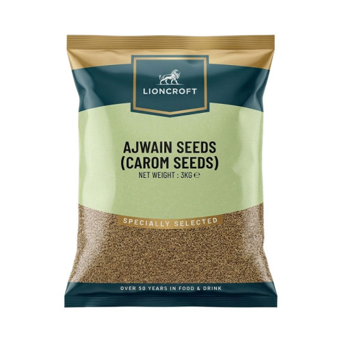 LIONCROFT AJWAIN SEEDS BOLD SORTED 3x3KG