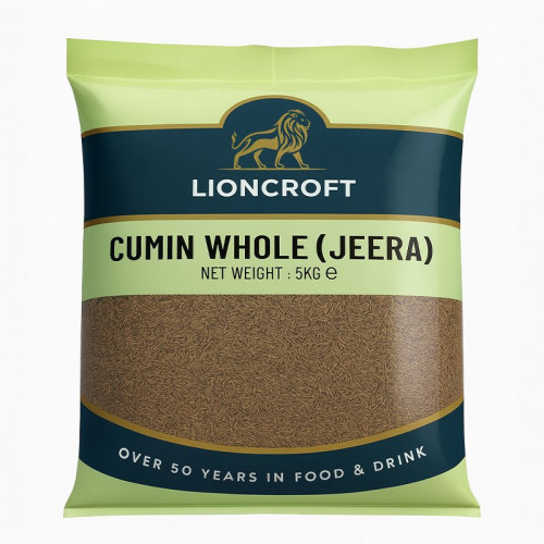 LIONCROFT CUMIN WHOLE(JEERA) 1x5KG