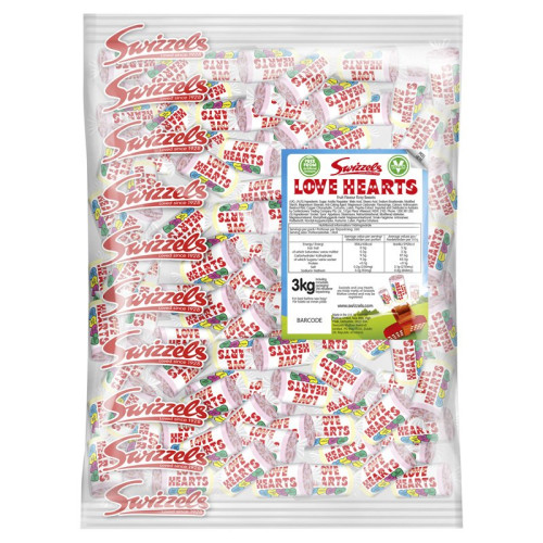 SWIZZELS MINI ROLL LOVE HEARTS 1x2.87KG
