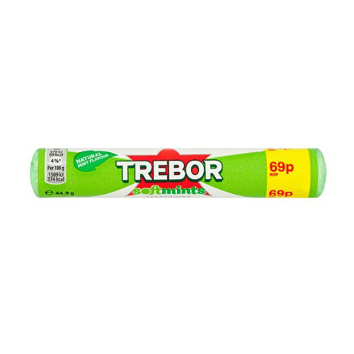 TREBOR PEPPERMINT MINT SOFTMINTS 1x40x69G PMP &Acirc;&pound;0.69