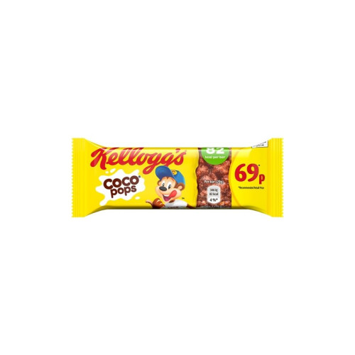 KELLOGGS COCO POPS CHOCOLATE CEREAL BAR 1x25x20G PMP &Acirc;&pound;0.69