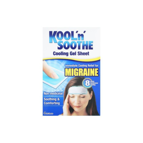 KOOL N SOOTHE COOLING GEL MIGRAINE SHEET 1x4s